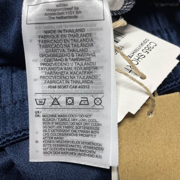 Adidas C365 Shorts Men’s Small Navy White Mesh Primegreen Athletic Training NWT - Picture 11 of 16